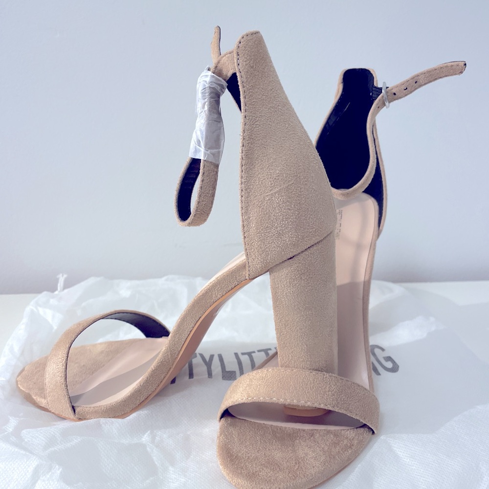 Nude, summer block heel sandals
